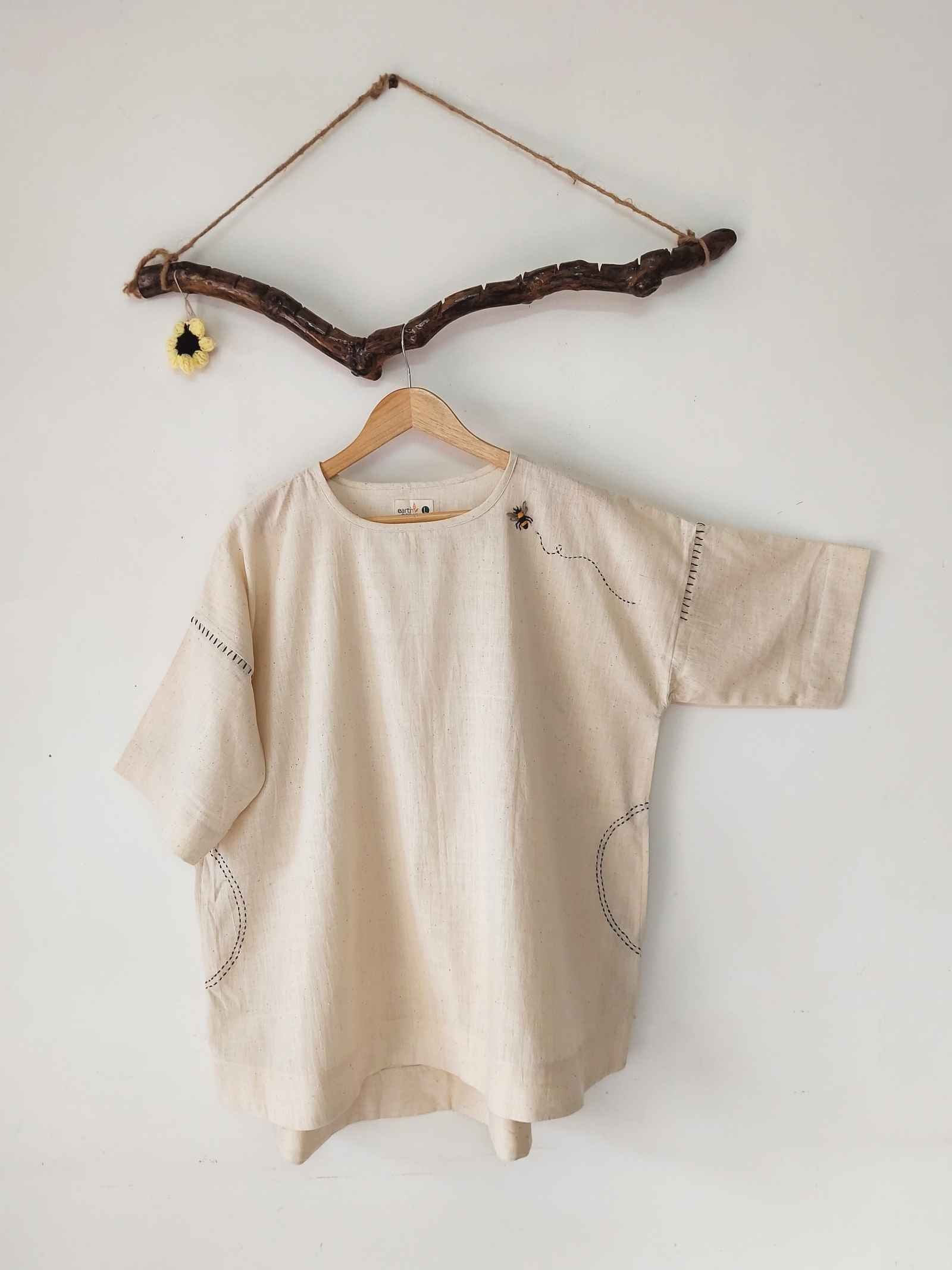 round bottom tee-indigo