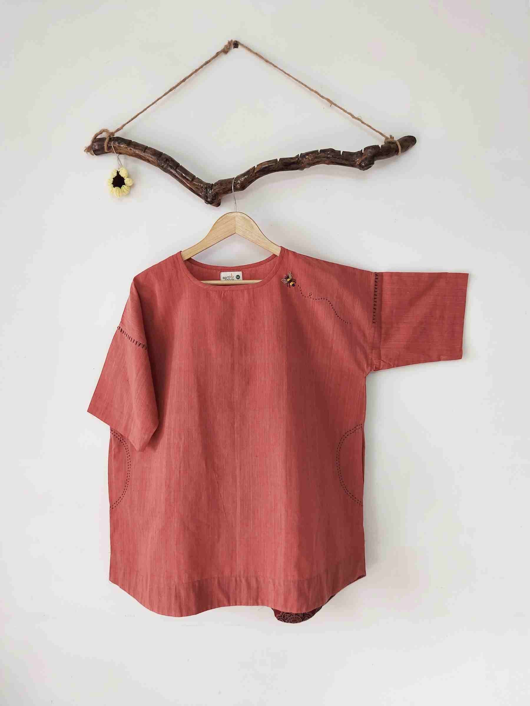 round bottom tee-indigo