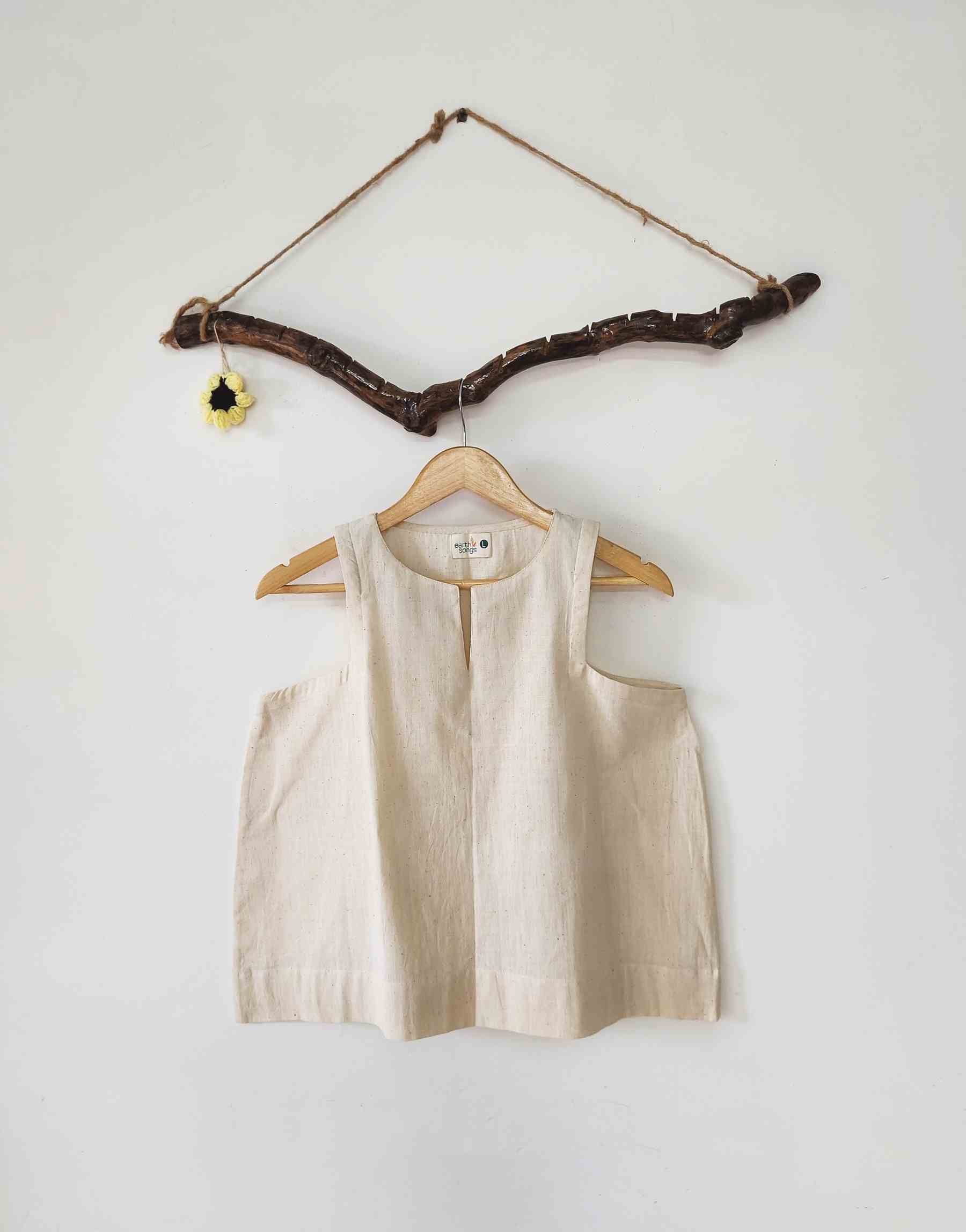 square arm sleveless top