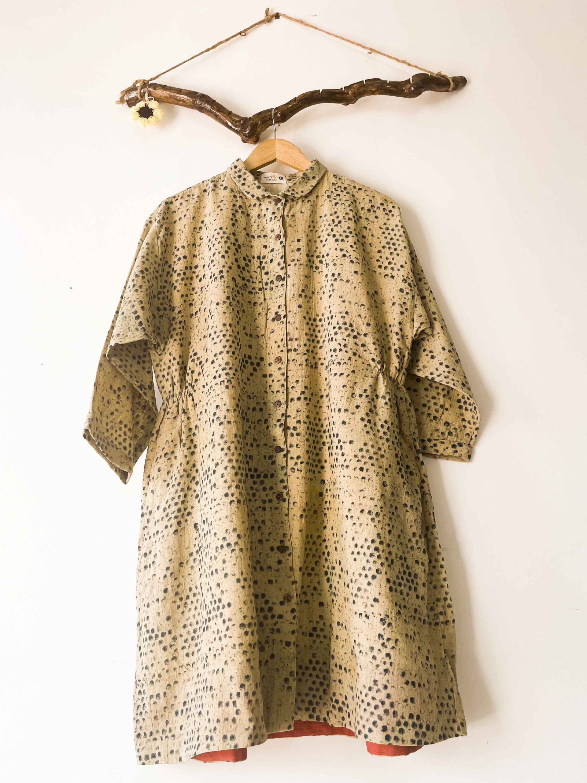 short tent dress - indigo