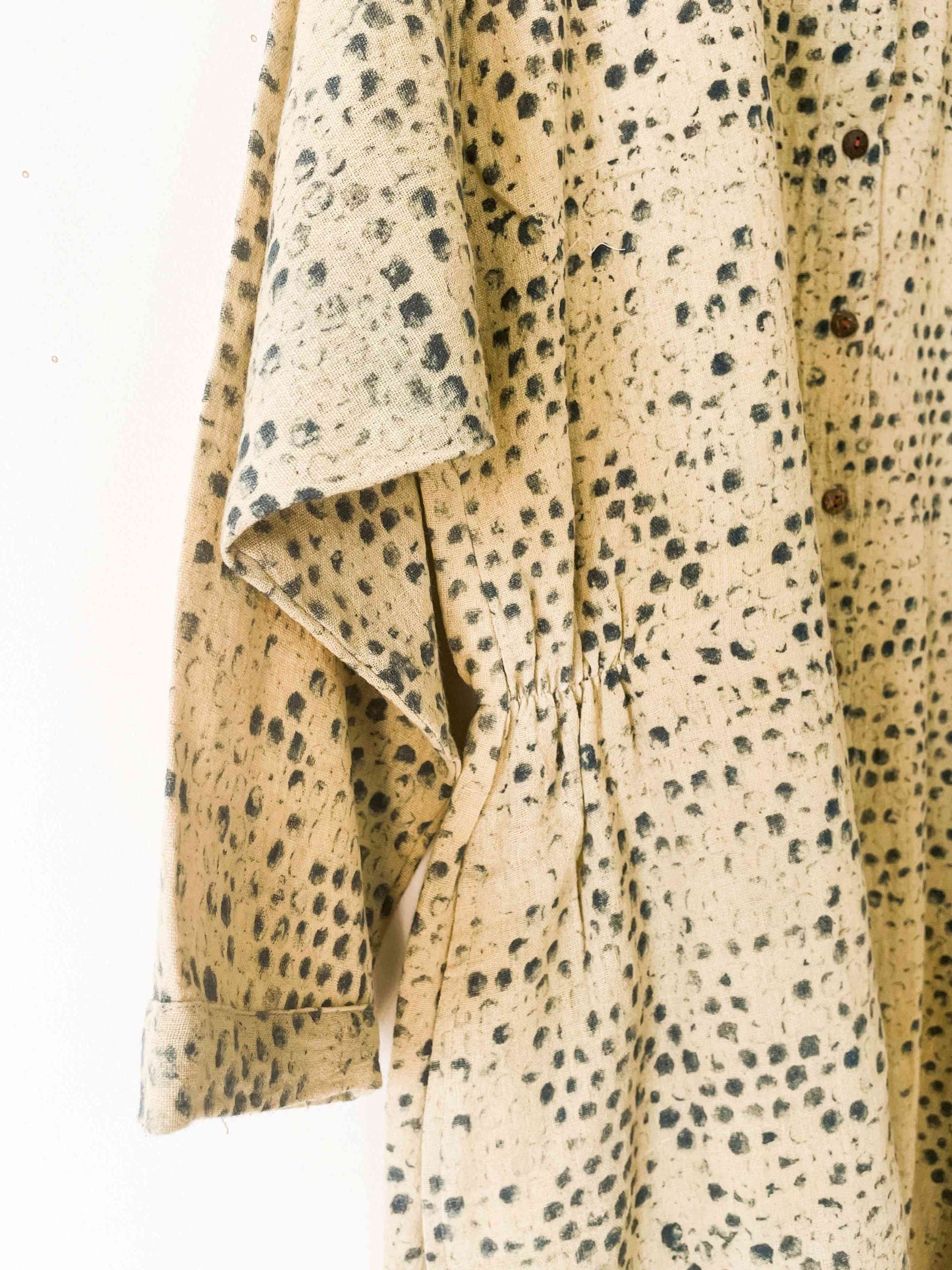 short tent dress - indigo