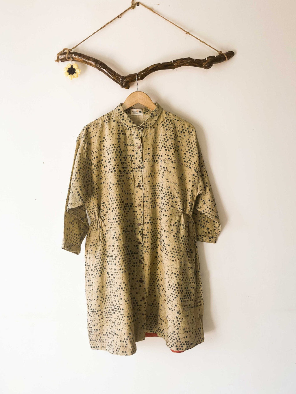 short tent dress - indigo