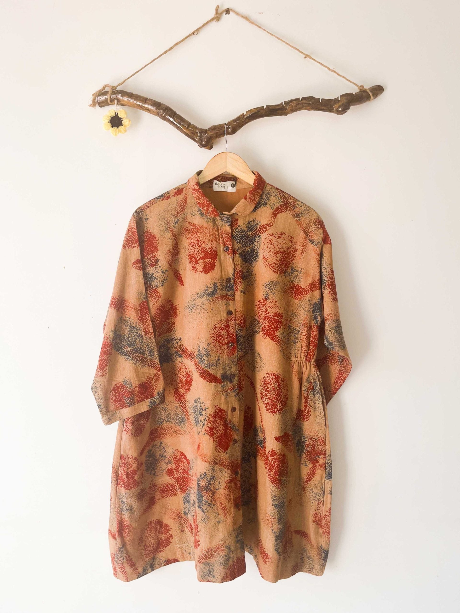 short tent dress - red