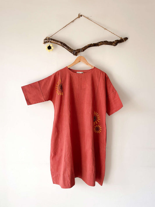 kali dress - coral