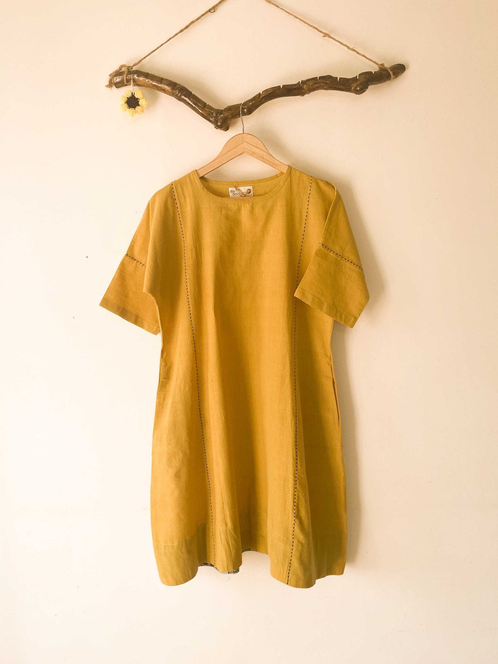 kali dress - yellow