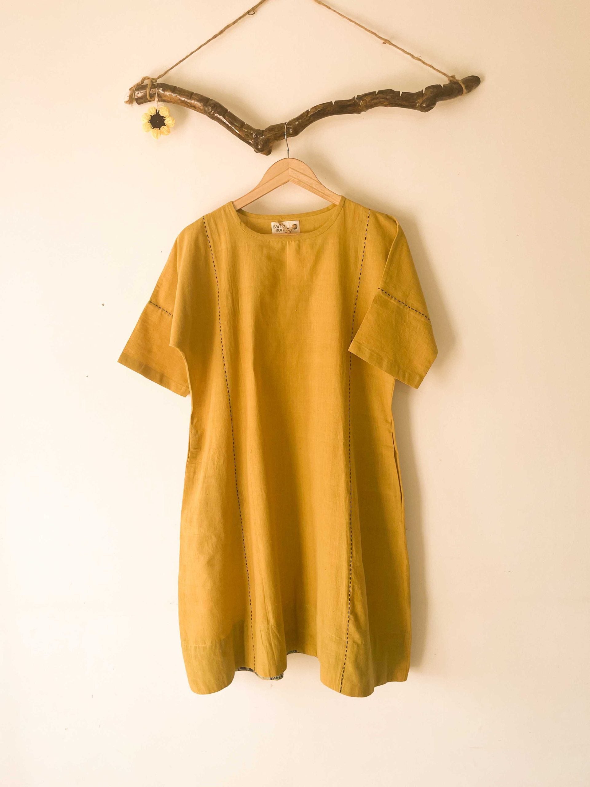 kali dress - yellow