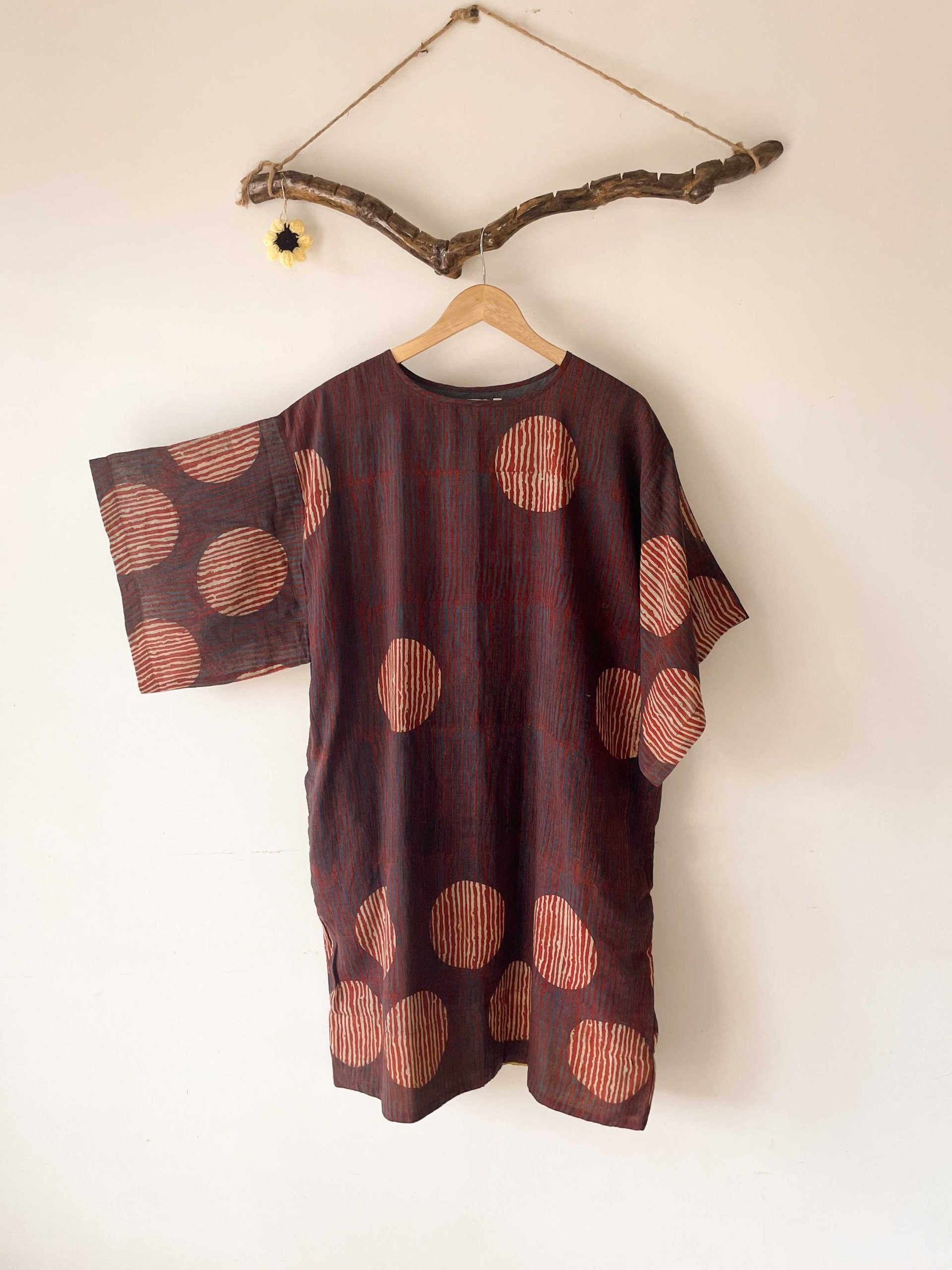 square sleeves dress style-3