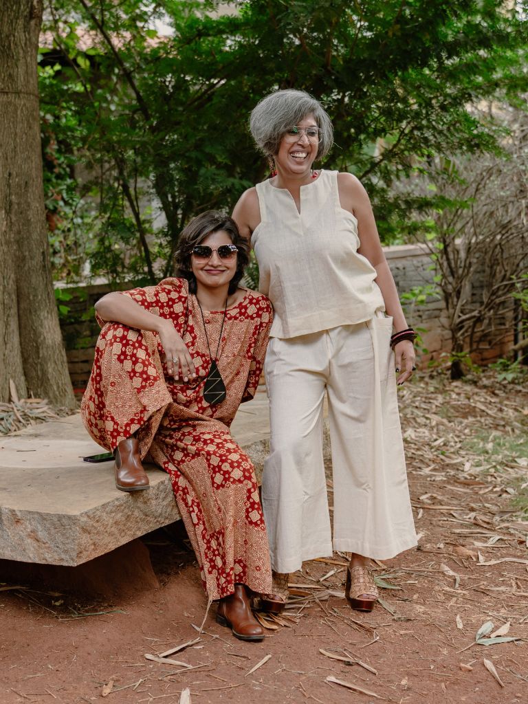 White and Rust Outfit