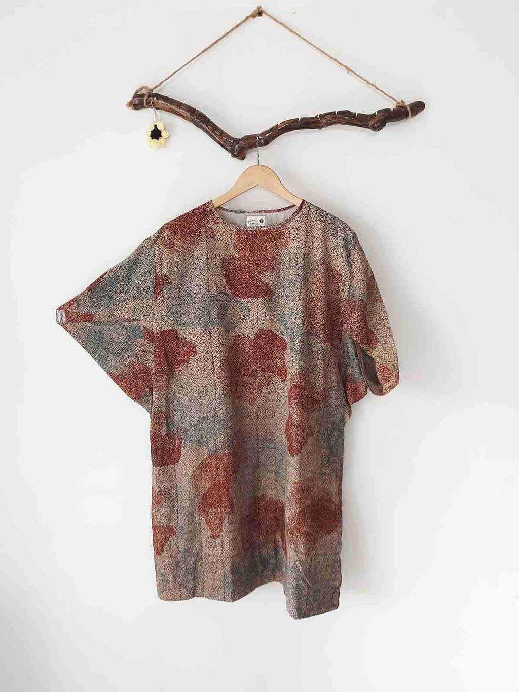 triangle sleeves dress style-2