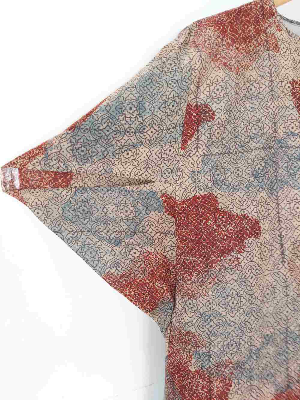 triangle sleeves dress style-2