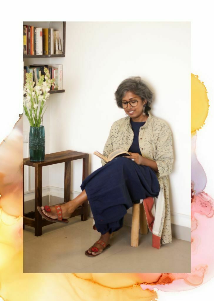 tuck bottom pants with sleeveless umbrella top